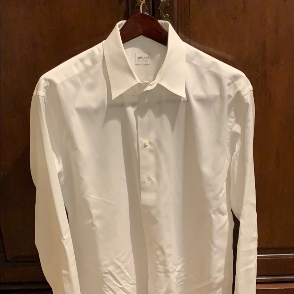 Armani collezioni Men’s white dress shirt